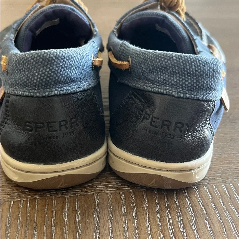 Sperry Women's Songfish Waxy‎ Canvas Boat Shoes Size 10